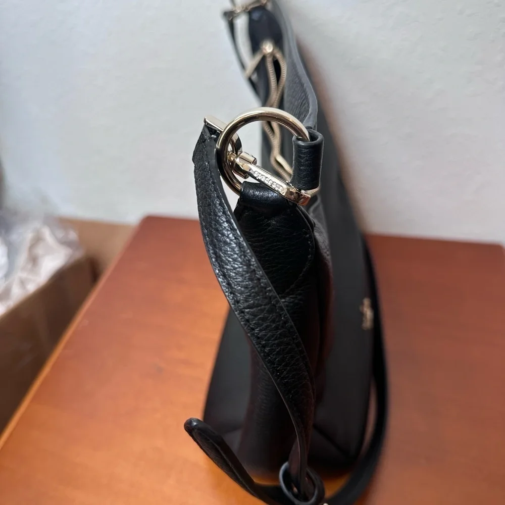 Kate Spade New York Women's Black Pebbled Leather Shoulder Bag